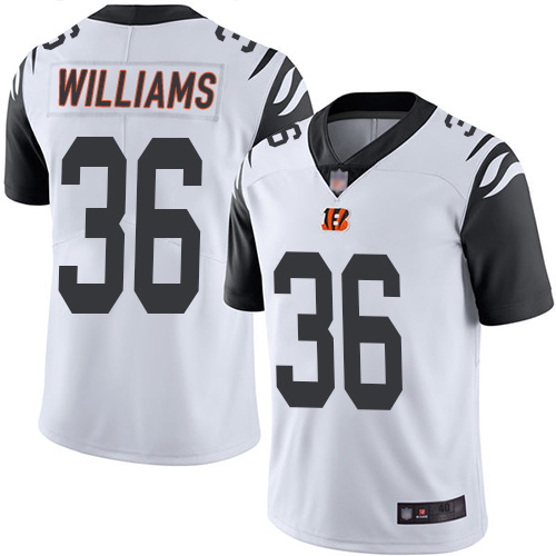 Cincinnati Bengals Limited White Men Shawn Williams Jersey NFL Footballl #36 Rush Vapor Untouchable